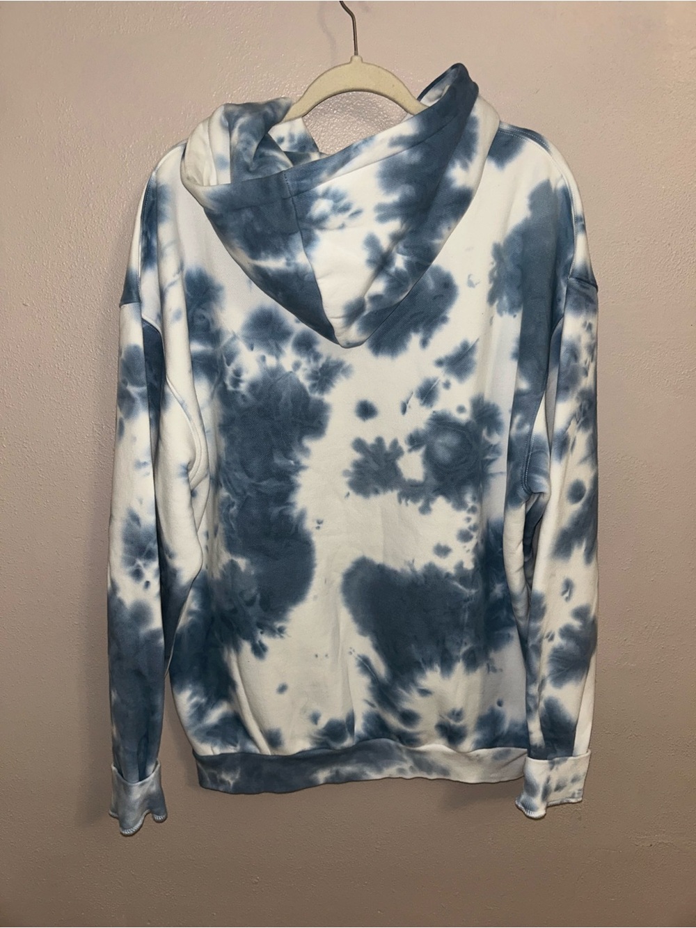 Comfort Blue & White Tie-Dye Hoodie - Picture 2 of 4